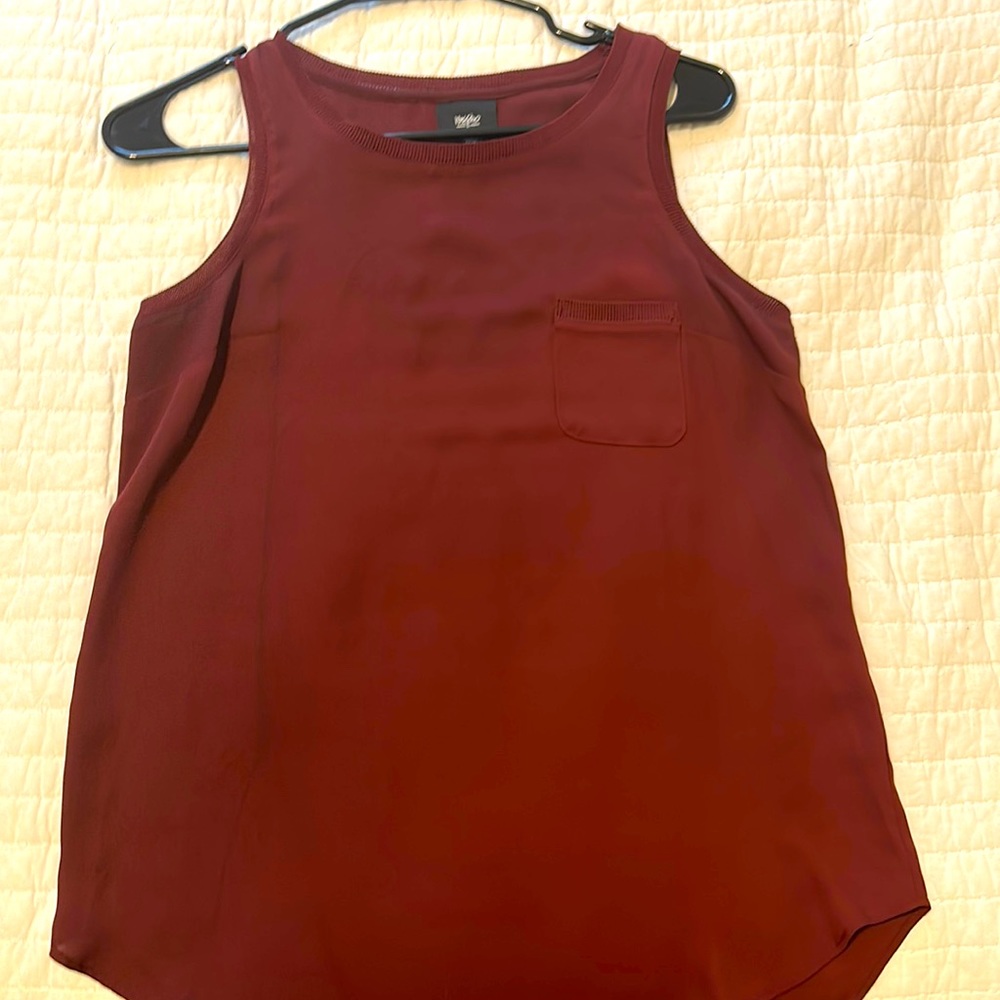 X-Small maroon Mossimo blouse
